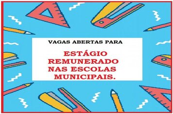 Estágio Remunerado nas Escolas Municipais