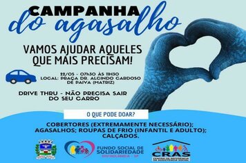 Campanha do Agasalho 2020 será realizada através do sistema drive thru