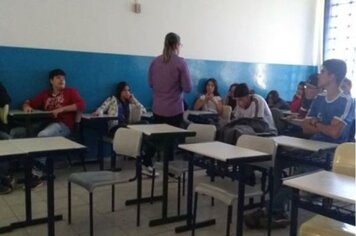 Queimada urbana é tema de palestra com alunos da rede estadual