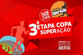 Abertas inscrições para a 3ª Etapa da Copa SuperAção Divinolândia