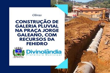 Prefeitura inicia construção de galeria pluvial próxima à Praça Jorge Galeano