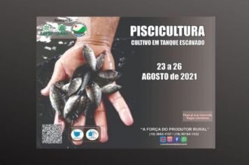 Sindicato Rural em parceria com o SENAR e FAESP realizam curso gratuito de piscicultura em Divinolândia