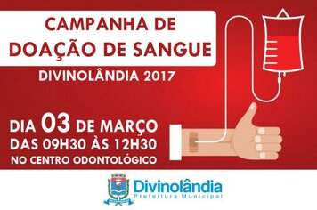 Campanha de Doação de Sangue é nesta sexta-feira!