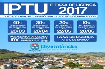 Prefeitura começa a distribuir talões de IPTU e Taxa de Licença 2017