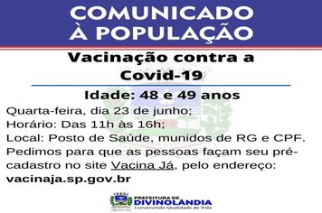 Vacinação contra Covid-19 no Posto de Saúde