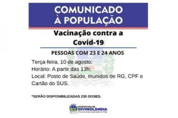 Vacinação contra a Covid-19 no município