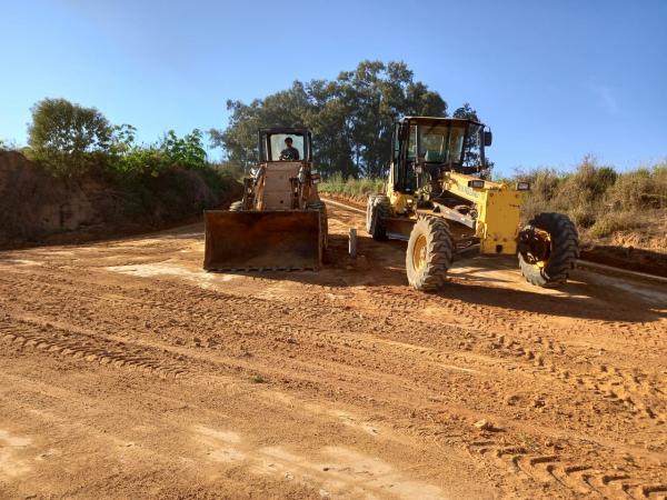 Manutenção e melhorias da última semana nas estradas rurais do município