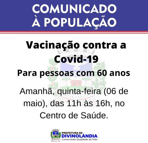 Para pessoas com 60 anos