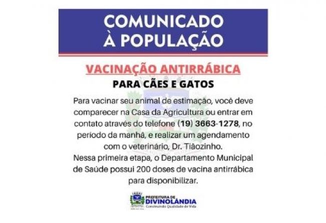 Vacinação Antirrábica 