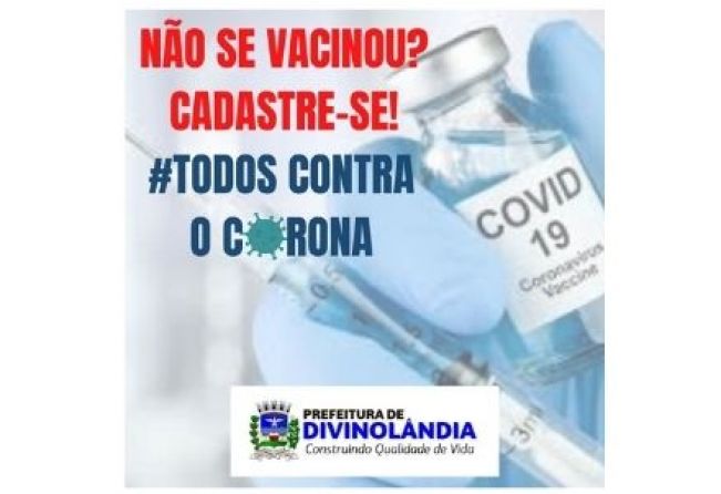 Não se vacinou? Cadastre-se!