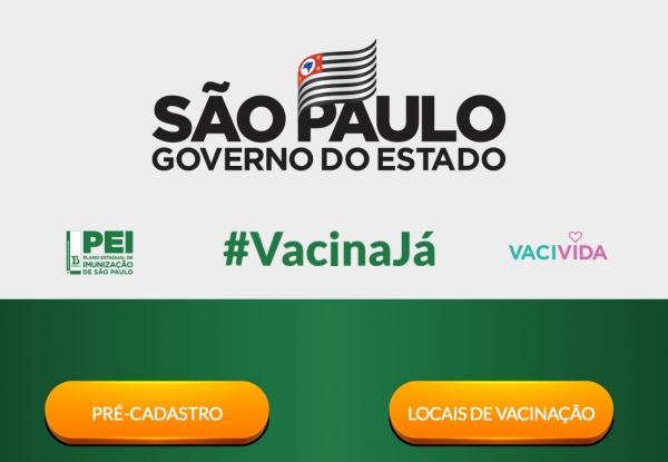 Site Vacina Já disponibilizado pelo Governo deve ser utilizado para pré-cadastro da imunização contra COVID-19