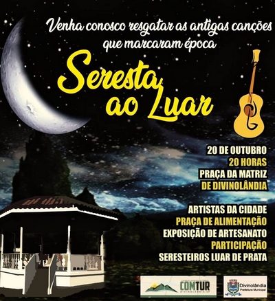 Seresta ao Luar resgata cultura musical neste sábado (20)