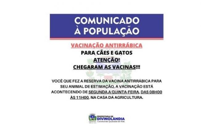 Vacinação Antirrábica 