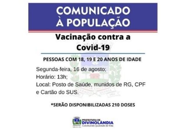 Vacinação contra a Covid-19 no município