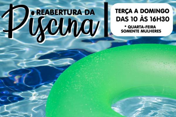 Piscina Municipal é opção de lazer durante férias escolares