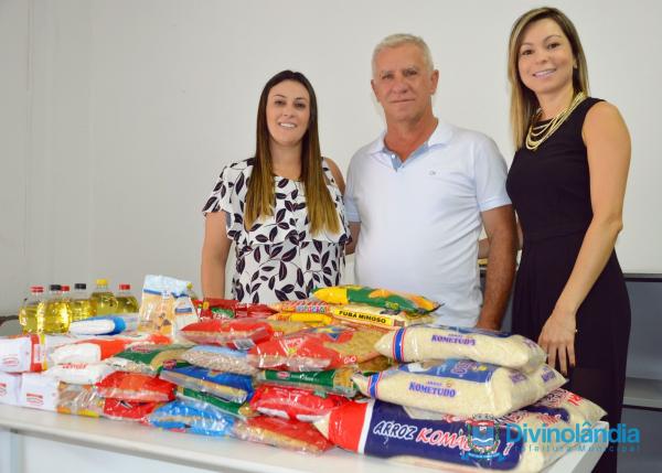 Assistência Social recebe doação de alimentos arrecadados pela Microlins