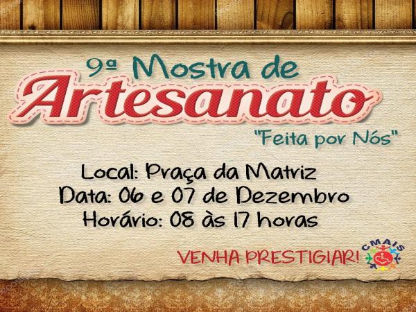 CMAIS promove 9ª Mostra de Artesanato