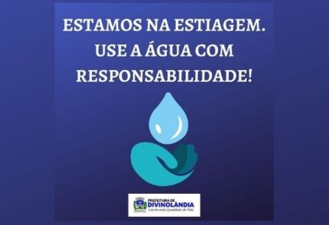 Secretaria do Meio Ambiente faz um alerta sobre o consumo consciente de água e combate ao desperdício