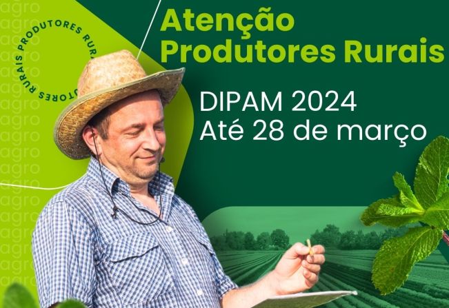 PRODUTORES RURAIS DE DIVINOLÂNDIA TÊM ATÉ 28 DE MARÇO PARA ENTREGA DA DIPAM 2024