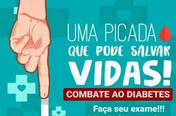 O Departamento de Saúde (ESF Ana Nery), convida toda população para participar da campanha e fazer seu EXAME DE DIABETES! 