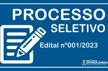 PROCESSO SELETIVO Nº 001/2023