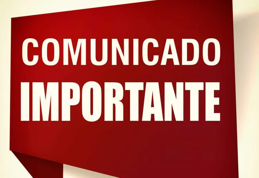 COMUNICADO IMPORTANTE